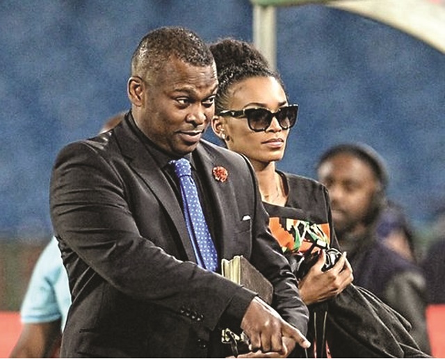 Robert Marawa and Pearl Thusi
