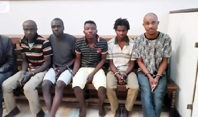 The suspected Gweru robbers and gang rapists in court