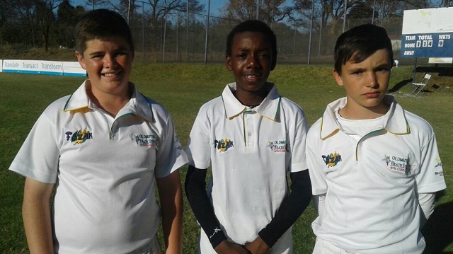 From left Alastair Conolly, Ray-Royce Sibanda, Harry Streak