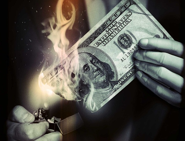 ILLUSTRATION: Financial sabotage