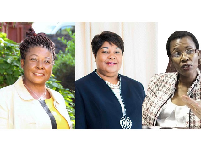 Mrs Divine Ndhlukula, Dr Marah Hativagone and Eng Gloria Magombo