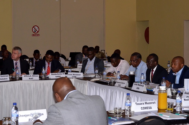 Delegates follow proceedings during the United Nations Economic Commission for Africa Ad-hoc expert group meeting on regional integration in Southern Africa at a local hotel in Bulawayo yesterday