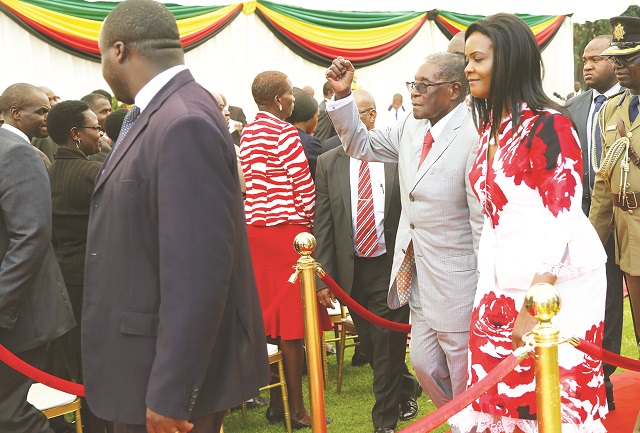 President Mugabe and First Lady Dr Grace Mugabe