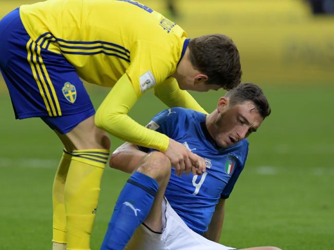 Matteo Darmian looked like he was down and out.