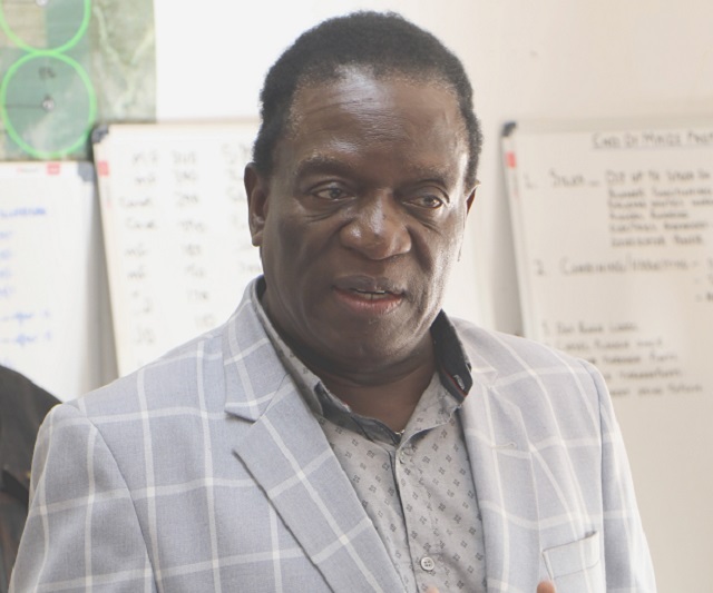 Former Vice President Cde Emmerson Mnangagwa