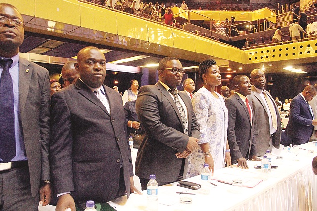 Legislators at the event